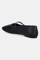 Obuwie Calvin Klein baleriny skórzane OBLIQUE BALLERINA MJ LTH HDW HW0HW02847 czarny