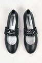 Karl Lagerfeld baleriny skórzane KARO czarny KL40126A.000