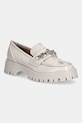 Μοκασίνια Guess ALMER απομίμηση λείου δέρματος μπεζ FLPALR.FAL14.IVORY