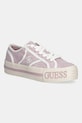 Guess tenisówki ISSAH2 platforma fioletowy FLPI2S.FAL12.PINK