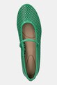 Usnjene balerinke Lauren Ralph Lauren Jayna Mj zelena 802P04176005.300