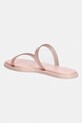 Încălțăminte Calvin Klein papuci pentru femei JELLY SNDL DOUB BAR SHINY ST TPU HW0HW02963 roz