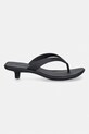 Calvin Klein șlapi pentru femei FLIP FLOP KITTEN HEEL THONG TPU HW0HW02965 negru SS26