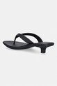 Încălțăminte Calvin Klein șlapi pentru femei FLIP FLOP KITTEN HEEL THONG TPU HW0HW02965 negru