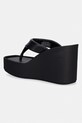 Obuv Calvin Klein šľapky dámske kožené WEDGE 70 SNDL THONG LTH HW0HW02880 čierna