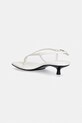 Încălțăminte Calvin Klein sandale din piele KITT HEEL SNDL STRAPPY SLING LTH HW0HW02918 bej