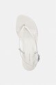 Calvin Klein sandale din piele KITT HEEL SNDL STRAPPY SLING LTH bej HW0HW02918