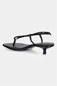 Încălțăminte Calvin Klein sandale din piele KITT HEEL SNDL STRAPPY SLING LTH HW0HW02918 negru