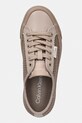 Calvin Klein VULC FLATF LACE UP LIN MESH sneakersy damskie brązowy HW0HW02971
