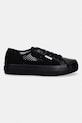 Calvin Klein VULC FLATF LACE UP LIN MESH sneakersy damskie HW0HW02971 czarny SS26