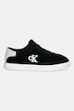 Calvin Klein LOW PRO CUPS WT SUEDE MG sneakersy damskie HW0HW03144 czarny SS26