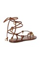 Δερμάτινα σανδάλια Polo Ralph Lauren Rng Wrp Sandal 818P08376001.200 καφέ SS26