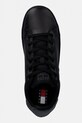 Шкіряні кросівки Tommy Jeans TJW FLATFORM ESS MU чорний EN0EN02918