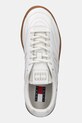 Δερμάτινα αθλητικά παπούτσια Tommy Jeans THE GREENWICH EDGE LEATHER λευκό EN0EN03000
