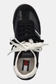Δερμάτινα αθλητικά παπούτσια Tommy Hilfiger TJW LOW PROFILE RUNNER LTHR MIX μαύρο EN0EN03001