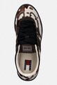 Tommy Jeans sneakersy skórzane THE GREENWICH EDGE CALF HAIR brązowy EN0EN03007