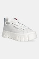 Tommy Jeans sneakersy skórzane TJW VULC FLATFORM LEATHER pozostałe biały EN0EN03008