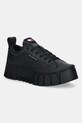 Tommy Jeans sneakersy skórzane TJW VULC FLATFORM LEATHER pozostałe czarny EN0EN03008