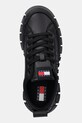 Tommy Jeans sneakersy skórzane TJW VULC FLATFORM LEATHER czarny EN0EN03008