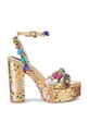 Kurt Geiger London sandały Kensington Jewel Platform słupek złoty 5383266779