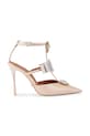 Kurt Geiger London stilettos de piele Bow Point Gladiator Court subțire bej 5382324309