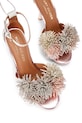 Kurt Geiger London sandały Pom Pom Ankle Tie Sandal 4366165209 złoty SS26