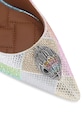 Obuwie Kurt Geiger London szpilki skórzane Belgravia Eagle Court 3939999609 srebrny