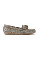 Kurt Geiger London mokasyny Chelsea Moccasin tekstylny brązowy 4986843609
