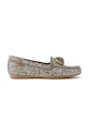 Kurt Geiger London mokasyny Chelsea Moccasin tekstylny brązowy 4986843609