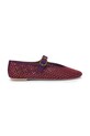 Kurt Geiger London baleriny zamszowe Mayfair Ballet Flat bordowy 2656390209