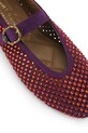 Obuwie Kurt Geiger London baleriny zamszowe Mayfair Ballet Flat 2656390209 bordowy