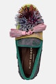Kurt Geiger London mokasyny zamszowe Pom Pom Moccasin multicolor 4369599209
