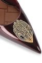 Obuwie Kurt Geiger London szpilki skórzane Large Eagle Sling 5386454309 bordowy
