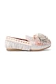 Kurt Geiger London mokasyny zamszowe Pom Pom Moccasin płaski srebrny 4369565609