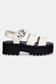 Tommy Jeans sandały damskie skórzane TJW STRAPS LEATHER MAX SANDAL EN0EN02944 biały SS26