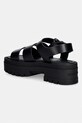 Obuwie Tommy Jeans sandały damskie skórzane TJW STRAPS LEATHER MAX SANDAL EN0EN02944 czarny
