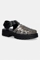 Tommy Jeans sandali z odprto peto ženski TJW JELLY FISHERMAN SANDAL črna EN0EN02949