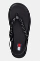 Tommy Jeans sandali ženski TJW CASUAL ROPE SANDAL črna EN0EN02951