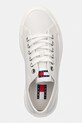 Tommy Jeans TJW FLATFORM SNEAKER LTR tenisówki damskie skórzane biały EN0EN02964