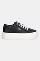 Tommy Jeans TJW FLATFORM SNEAKER LTR πάνινα sneakers Γυναικεία δερμάτινα EN0EN02964 μαύρο SS26