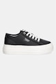 Tommy Jeans TJW FLATFORM SNEAKER LTR πάνινα sneakers Γυναικεία δερμάτινα EN0EN02964 μαύρο SS26