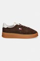 Tommy Jeans THE GREENWICH EDGE MAX SUEDE sneakersy męskie zamszowe EN0EN02989 brązowy SS26