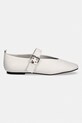Tommy Jeans baleriny skórzane TJW BALLERINA BUCKLE EN0EN03019 beżowy SS26
