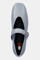 Tommy Jeans baleriny skórzane TJW BALLERINA BUCKLE niebieski EN0EN03019