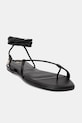 Patrizia Pepe sandale de piele piele negru 8X0100.L026.K103