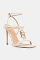 Elisabetta Franchi sandały skórzane pozostałe beżowy SA07B61E2.193