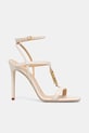 Elisabetta Franchi sandały skórzane SA07B61E2.193 beżowy SS26
