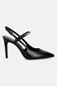 Δερμάτινες γόβες MICHAEL Michael Kors Dina Flex High Sling Pump 40R6DIHP1L.001 μαύρο SS26