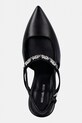 Δερμάτινες γόβες MICHAEL Michael Kors Dina Flex High Sling Pump μαύρο 40R6DIHP1L.001