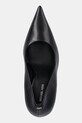 Δερμάτινες γόβες MICHAEL Michael Kors Elyse High Pump μαύρο 40R6EYHP1L.001